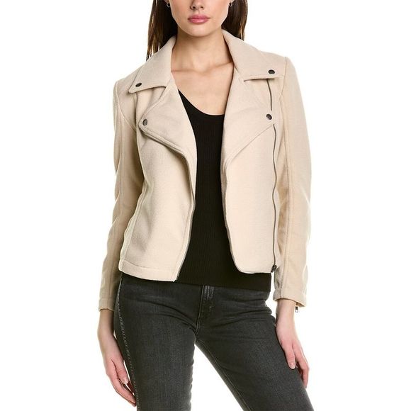 Z Supply Jackets & Coats Z Supply Womens Brandy Moto Jacket Beige